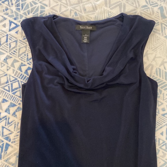 WHBM Navy Cocktail Dress - Picture 2 of 6